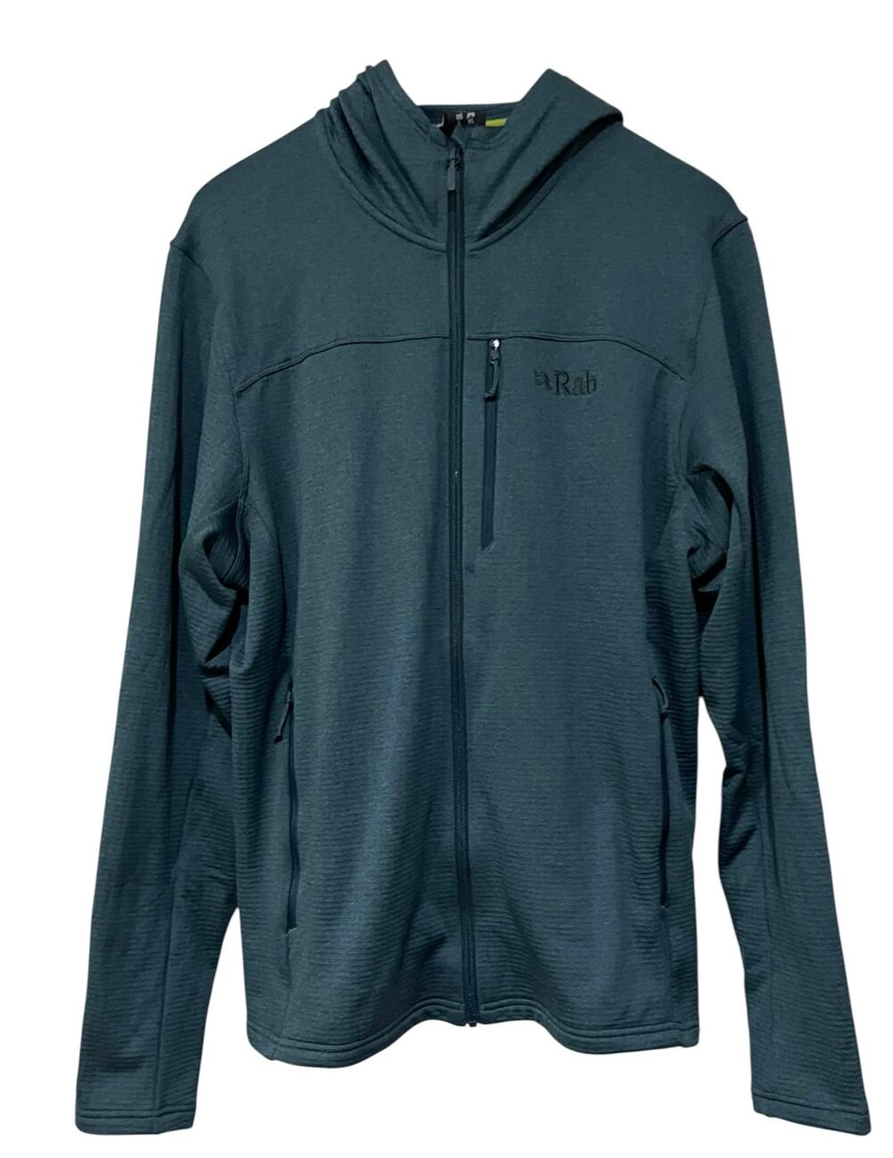 Rab Graviton Jacket Men’s L Blue Thermic Grid Fleece Full Zip Climbing